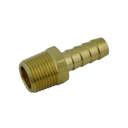 Brass Barb 1/4in X 1/4in Male NPT