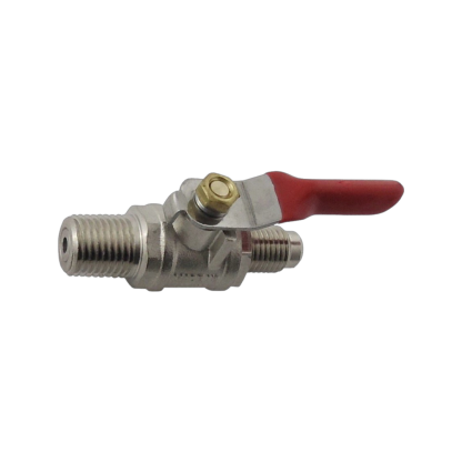 Chrome Plated Brass Ball Valve No Check - 1/4in Male NPT X 1/4in MFL